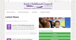 Desktop Screenshot of earlychildhoodkern.org